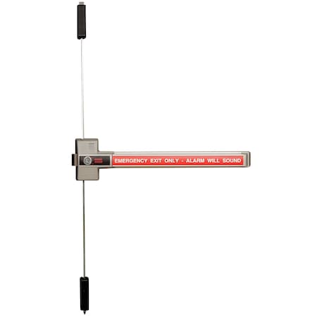 Detex 3-Point Emergency Exit (Deadbolt Function) Alarm Device, LC, 48", Gray ECL-230X-TDB